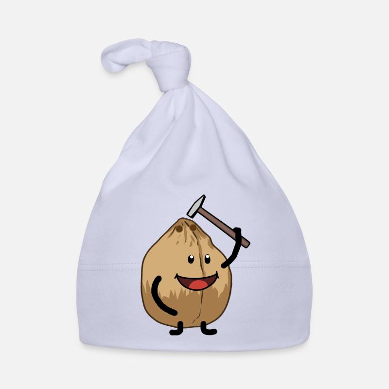 Noix de coco marteau craquant la nourriture de noix Bonnet bio Bébé