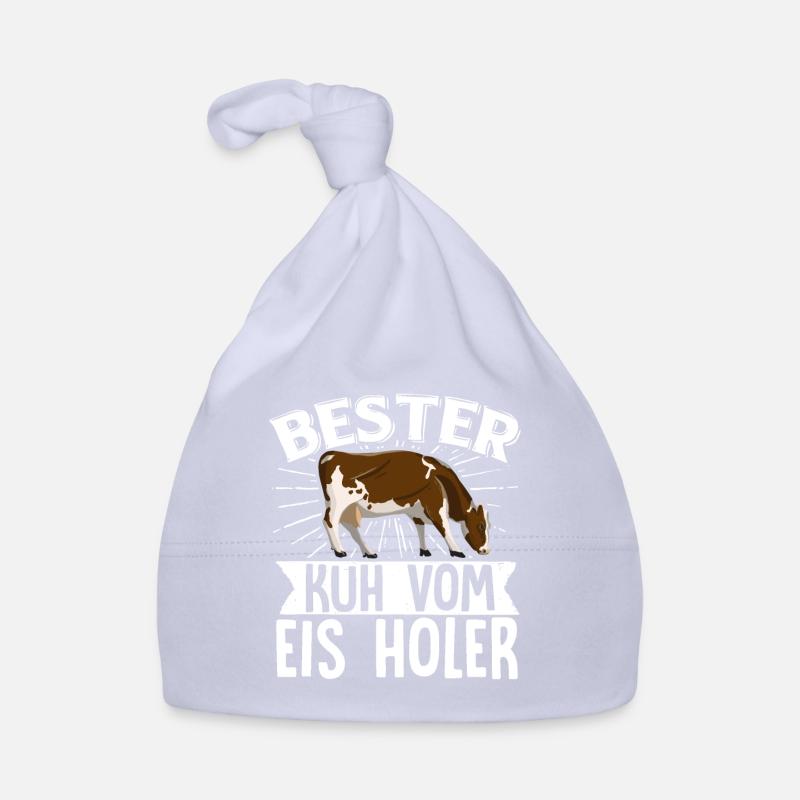 Bester Kuh Vom Eis Holer Witziges Bauer Kühe - Baby Bio-Mütze - Sky
