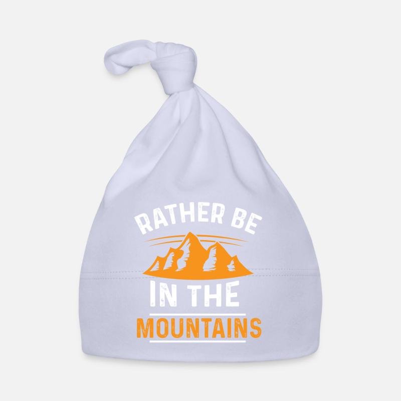 mountains spruch - Bonnet bio Bébé - ciel