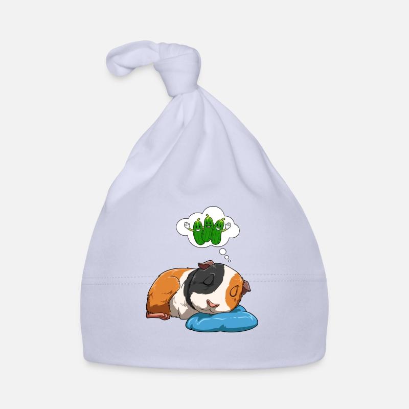 Le cobaye rêve de concombres Bonnet bio Bébé