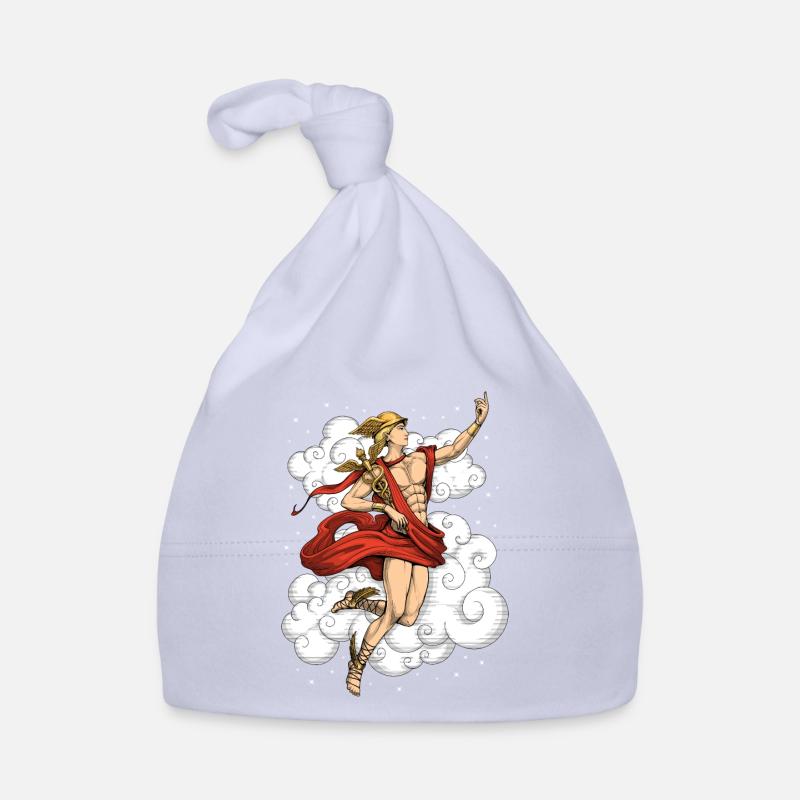 Dieu grec Hermès - Bonnet bio Bébé - ciel