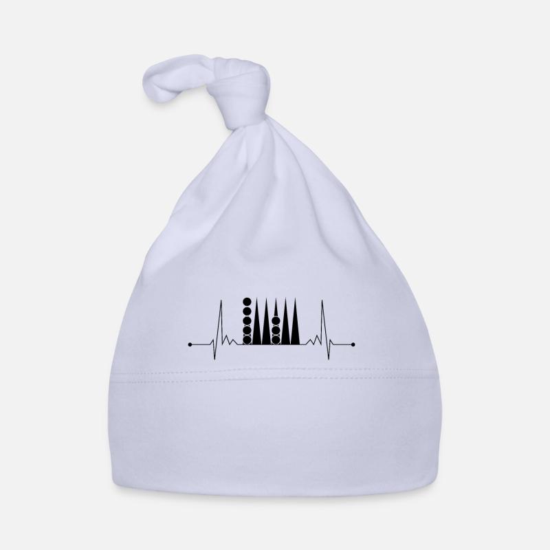 Backgammon Craps Heartbeat Board Game Organic Baby Cap