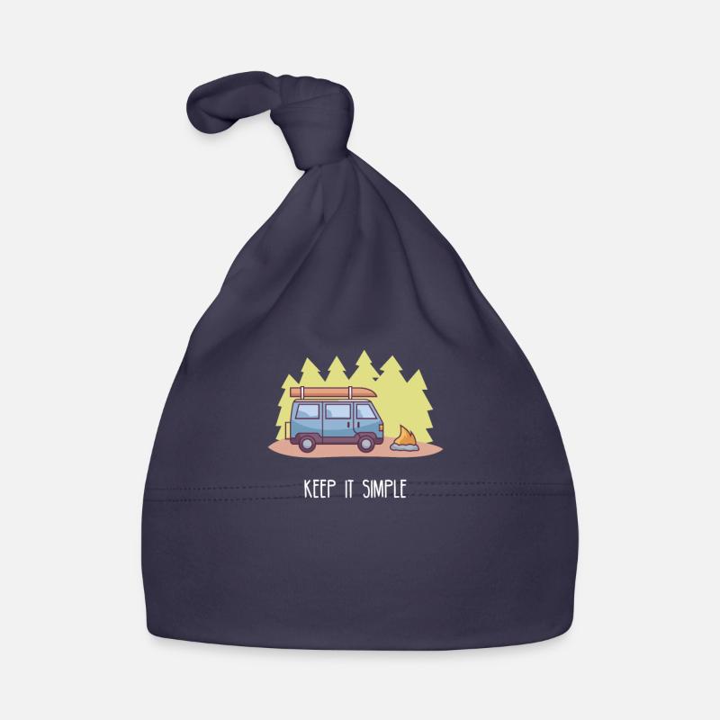 Keep it Simple I Camping Van Camping Motif Bonnet bio Bébé