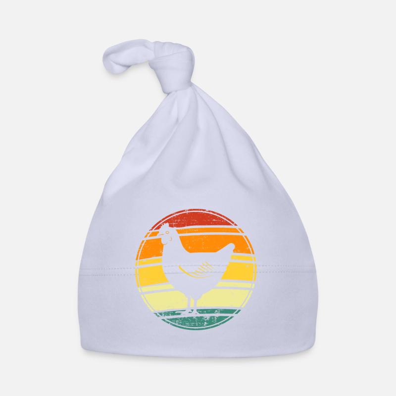 Rooster chicken hen Organic Baby Cap