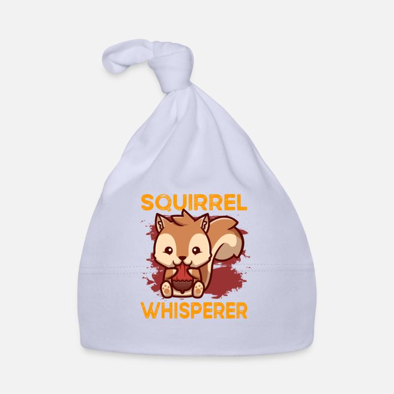 Écureuils - Bonnet bio Bébé - ciel