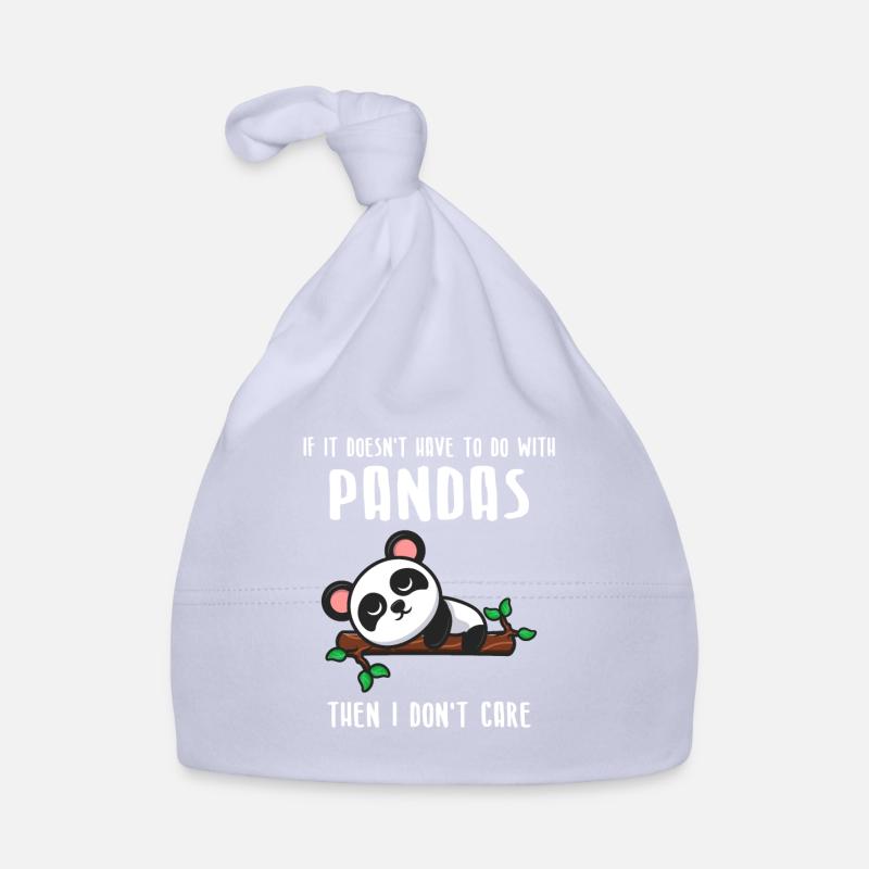 Panda Panda Pandas cadeau - Bonnet bio Bébé - ciel