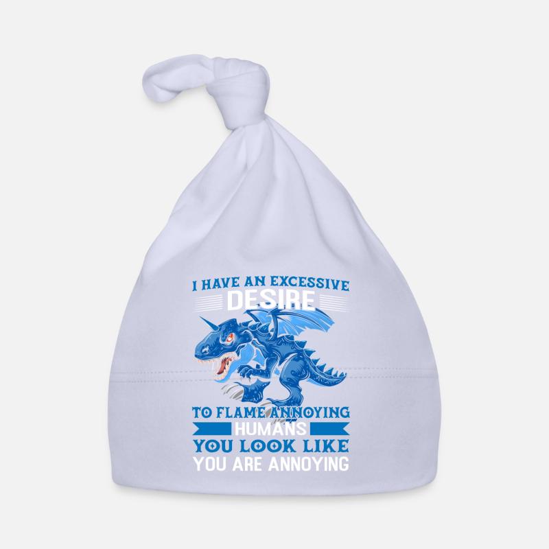 Dragon Dragons Dragons Cadeau de Lover - Bonnet bio Bébé - ciel