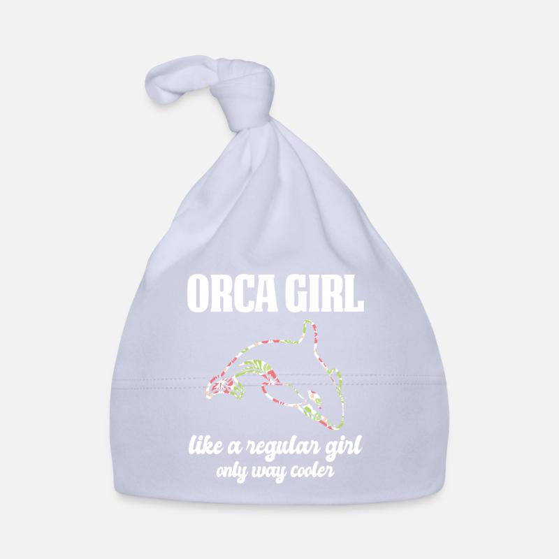 Orques fille orques orques orques cadeau - Bonnet bio Bébé - ciel