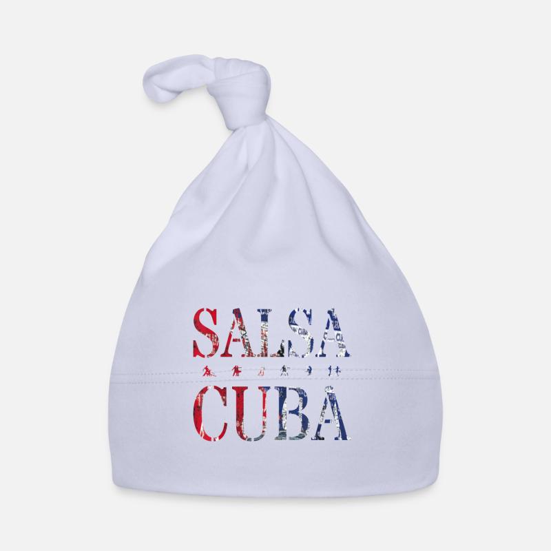 Salsa Cuba | Cuba Cuban Dance - Bonnet bio Bébé - ciel