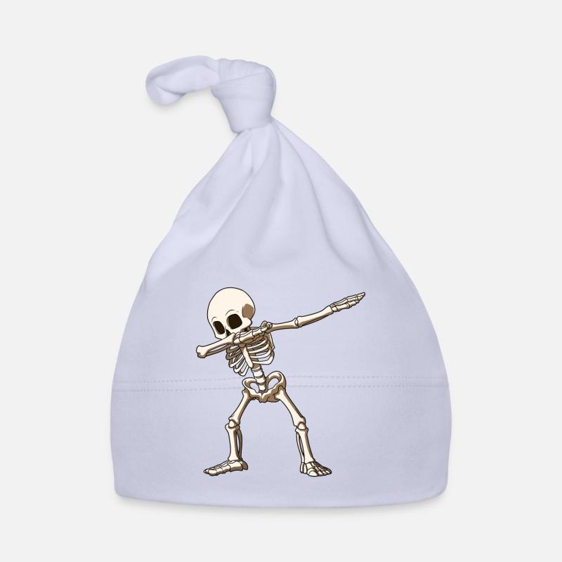 Dab Skeleton Dabbing Skeleton Halloween Dance Organic Baby Cap