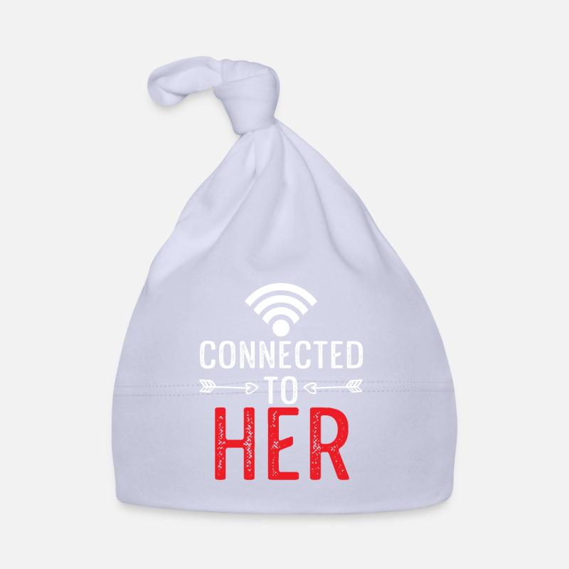Avec elle Couples - Bonnet bio Bébé - ciel