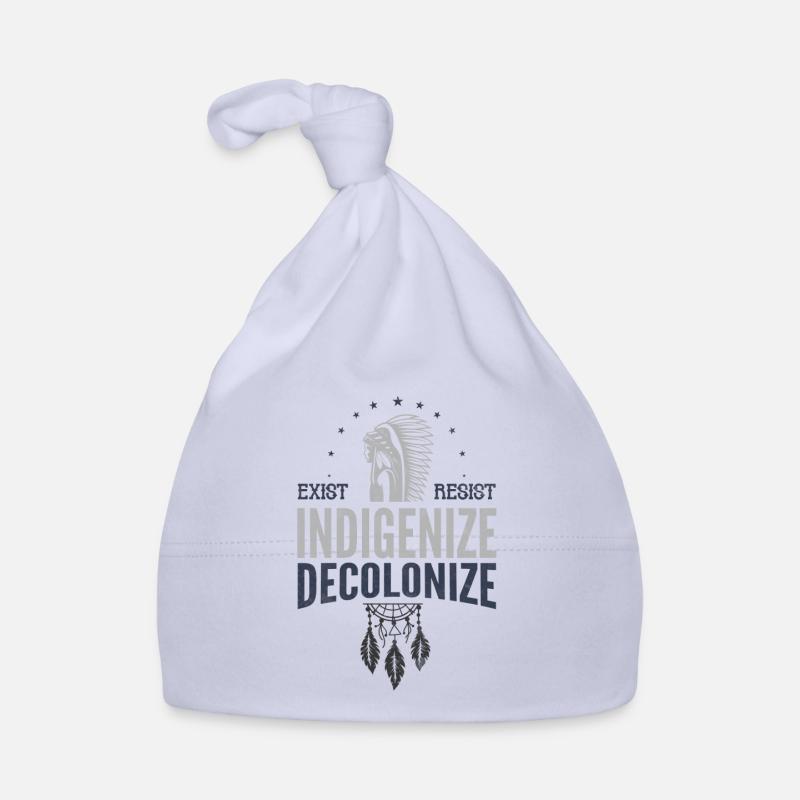 Autochtones indigènes d’Amérique, - Bonnet bio Bébé - ciel