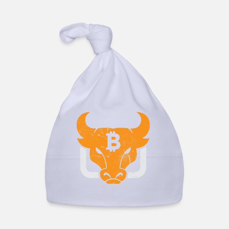 Bitcoin Bull - Bonnet bio Bébé - ciel