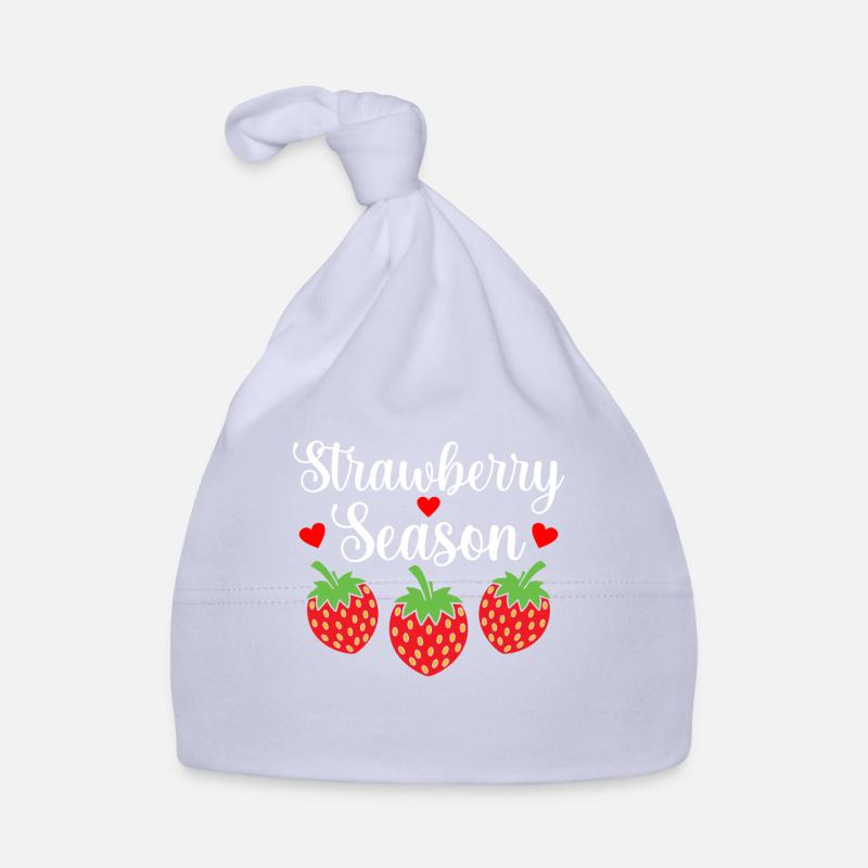Erdbeere Baby Bio-Mütze