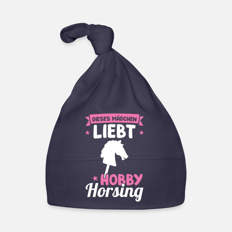 Hobby Horse Mädchen Reiterin Geschenk Baby Bio-Mütze