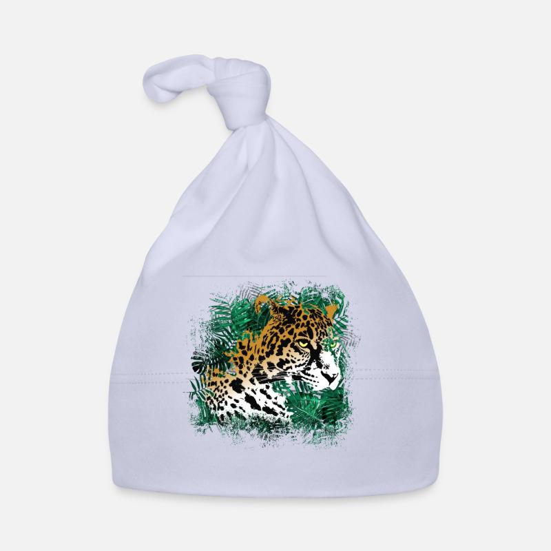 Leopard Forêt Tropicale Plantes Nature Végétation Bonnet bio Bébé