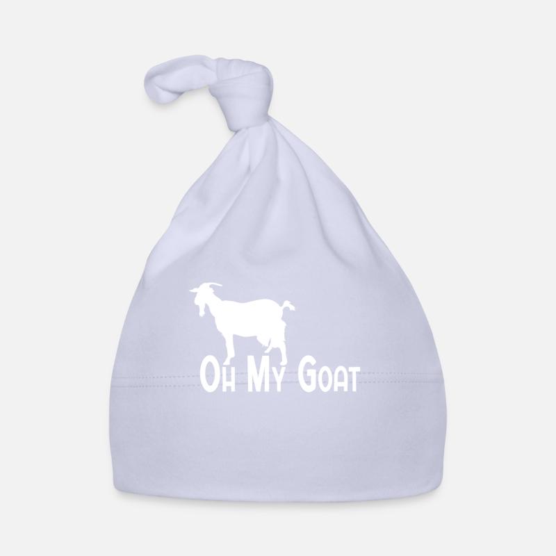 Chèvre chèvre Phrase Jeu de mots Oh My Goat Bonnet bio Bébé