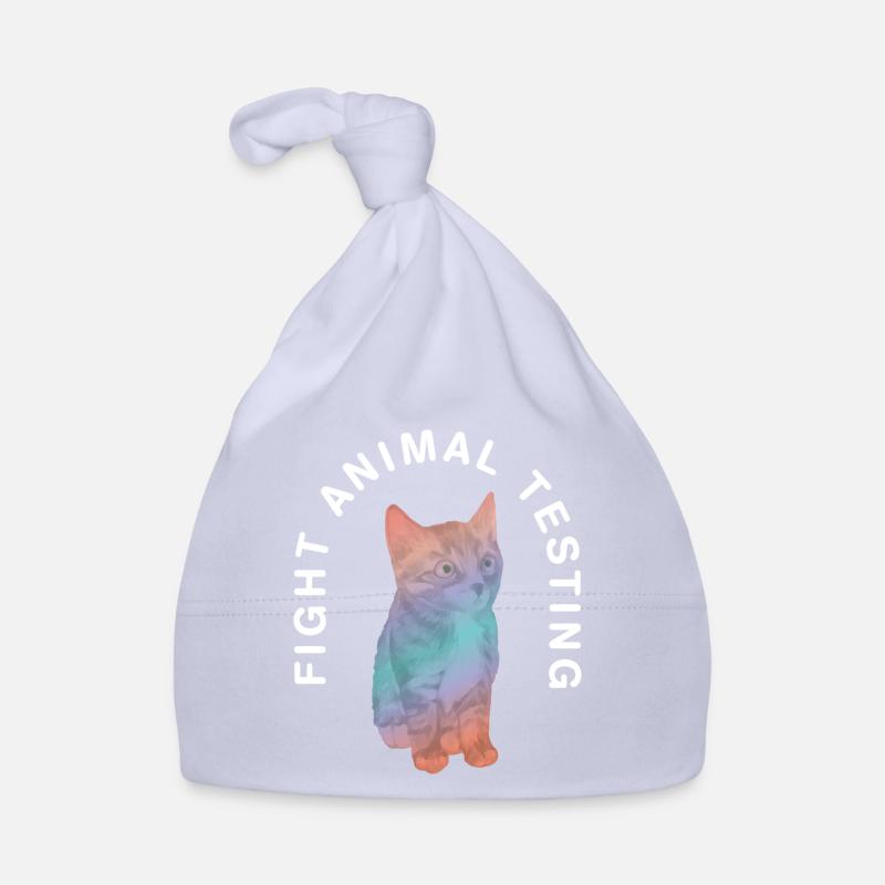 Fight animal testing I Tierversuche Baby Bio-Mütze