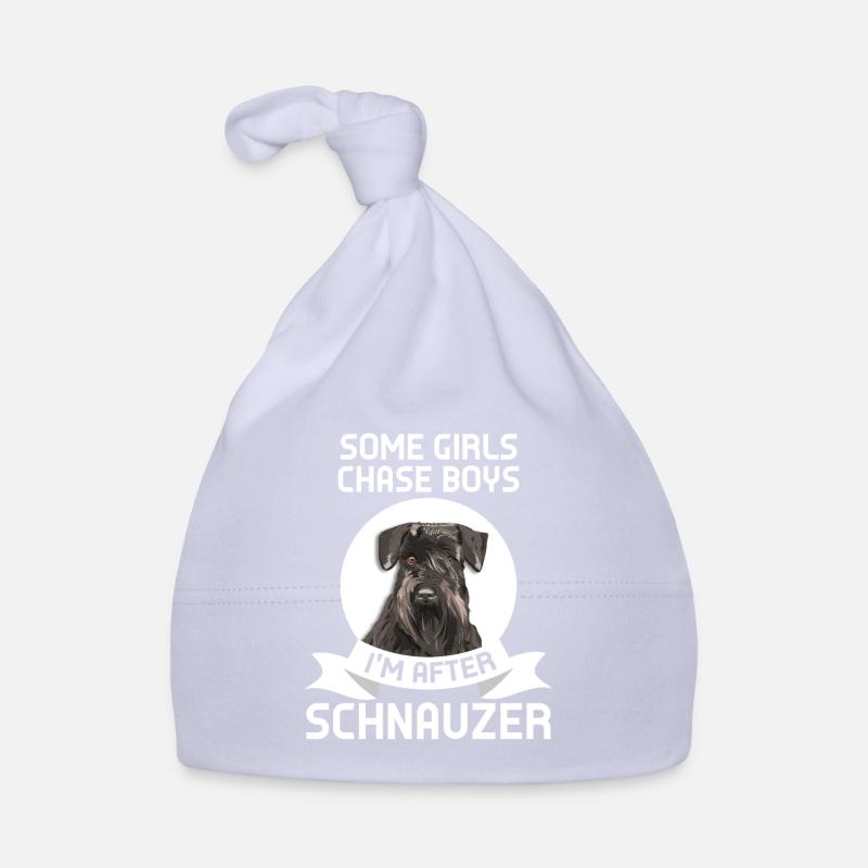 Schnauzer Schnauzer Cadeau - Bonnet bio Bébé - ciel