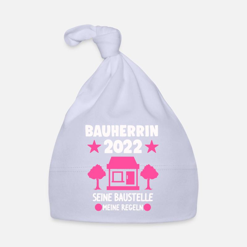 Bauherrin 2022 Richtfest Eigenheim Geschenk Baby Bio-Mütze