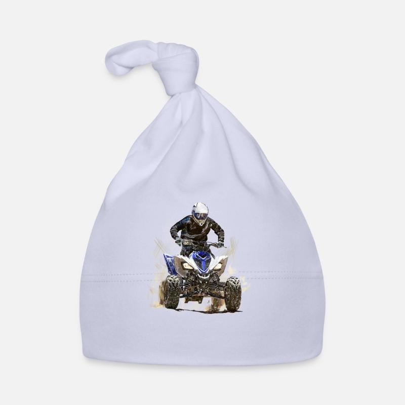 quadrocycle - Bonnet bio Bébé - ciel