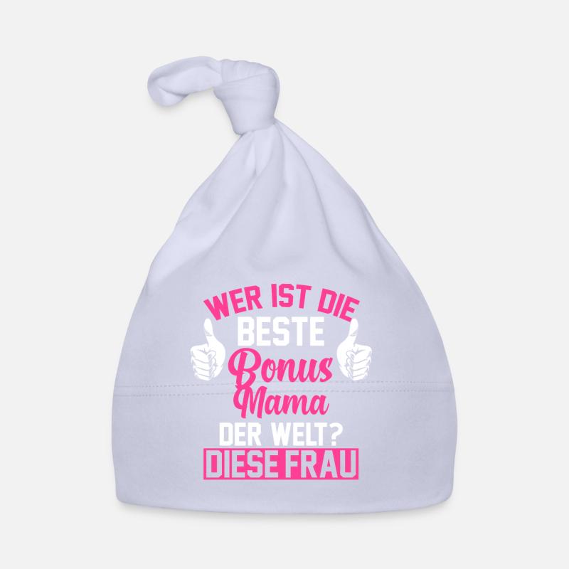 Bonus Mama Stiefmutter Stiefmama Geschenk - Baby Bio-Mütze - Sky
