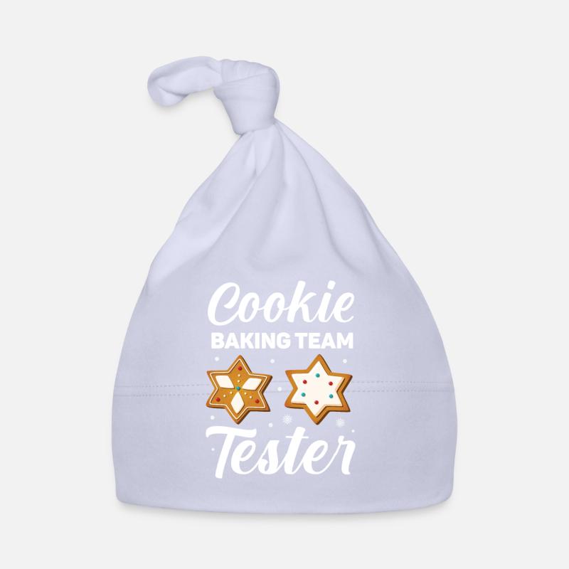 Cookie Baking Team Tester - Weihnachten Backen - Baby Bio-Mütze - Sky