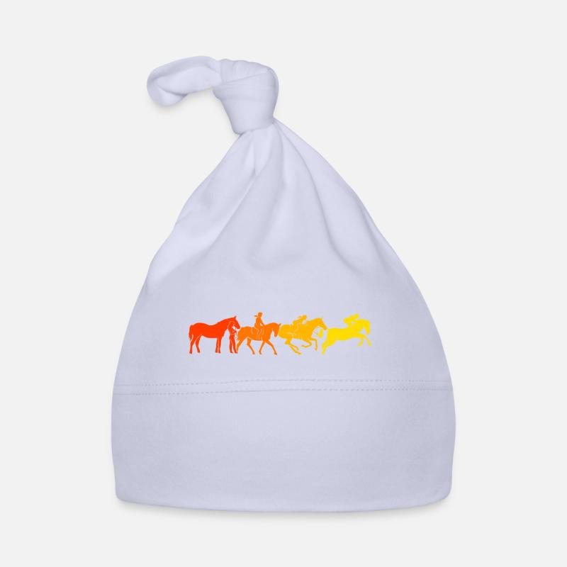 Moniteur d’équitation Équitation Cavaliers - Bonnet bio Bébé - ciel