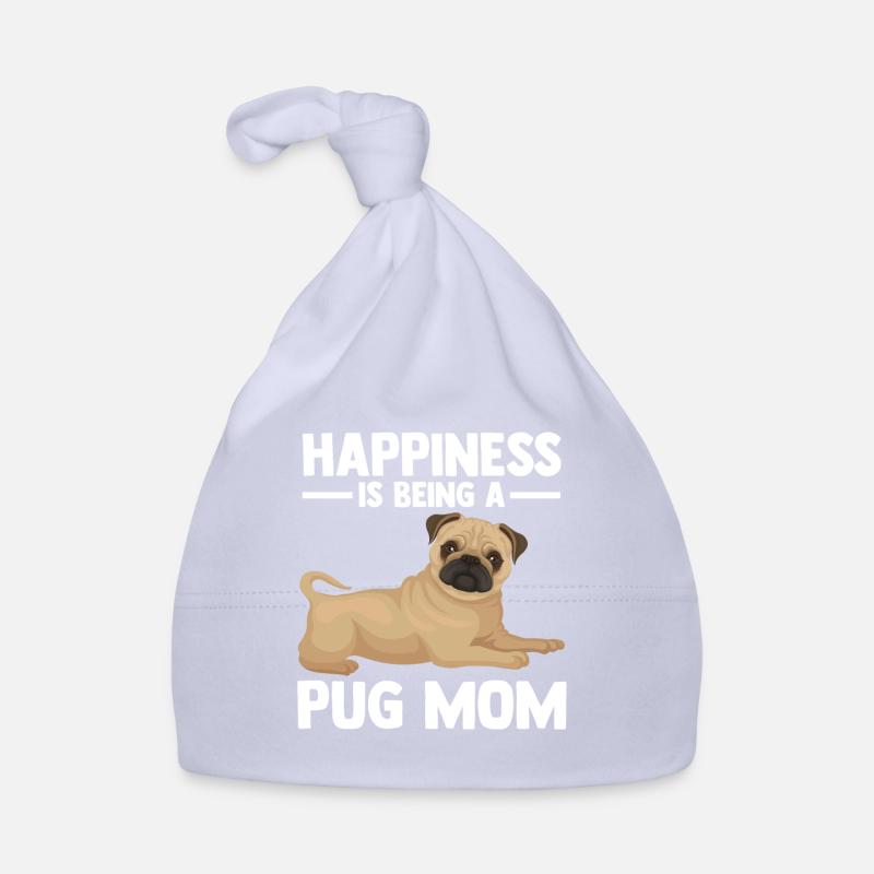 Mops Mama Mops Mops Mutter Geschenk Baby Bio-Mütze