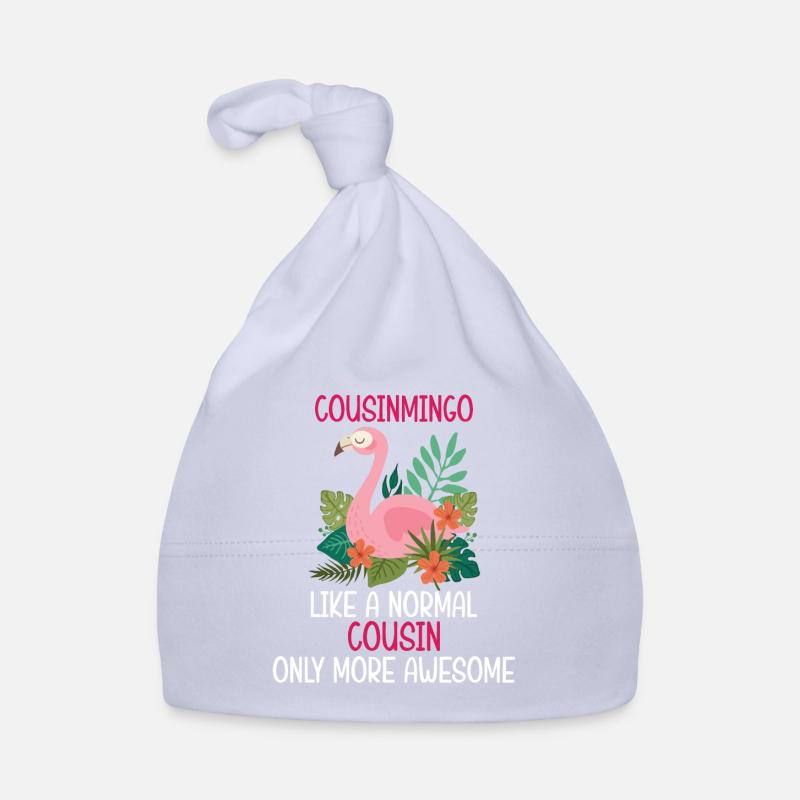 Flamingo Zitat Cousinmingo wie ein normaler Cousin Baby Bio-Mütze