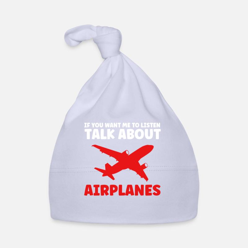 Flugzeug Flugzeuge Pilot Geschenk Baby Bio-Mütze