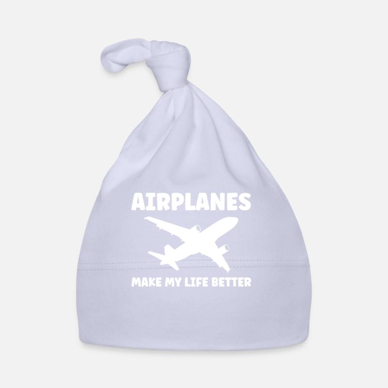 Flugzeug Flugzeuge Pilot Geschenk Baby Bio-Mütze
