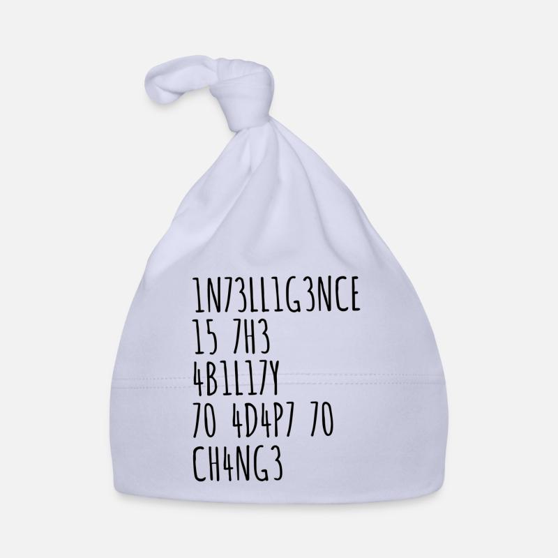 Intelligence funny saying Organic Baby Cap