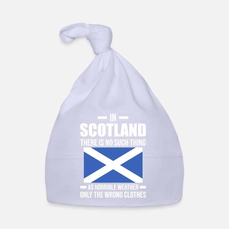 Ecosse Ecosse Cadeau - Bonnet bio Bébé - ciel