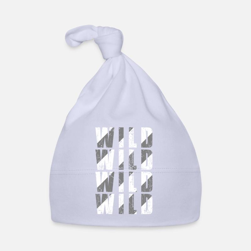 Wild Wild Wild Wild Sayings Statement Organic Baby Cap
