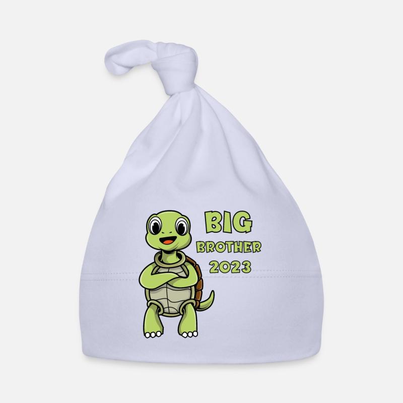 Älterer Bruder 2023 Turtle Baby Bio-Mütze