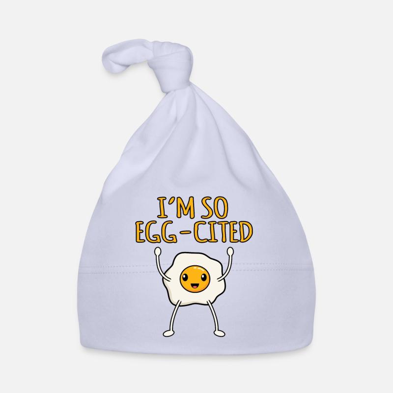 Eggcited egg gift Organic Baby Cap