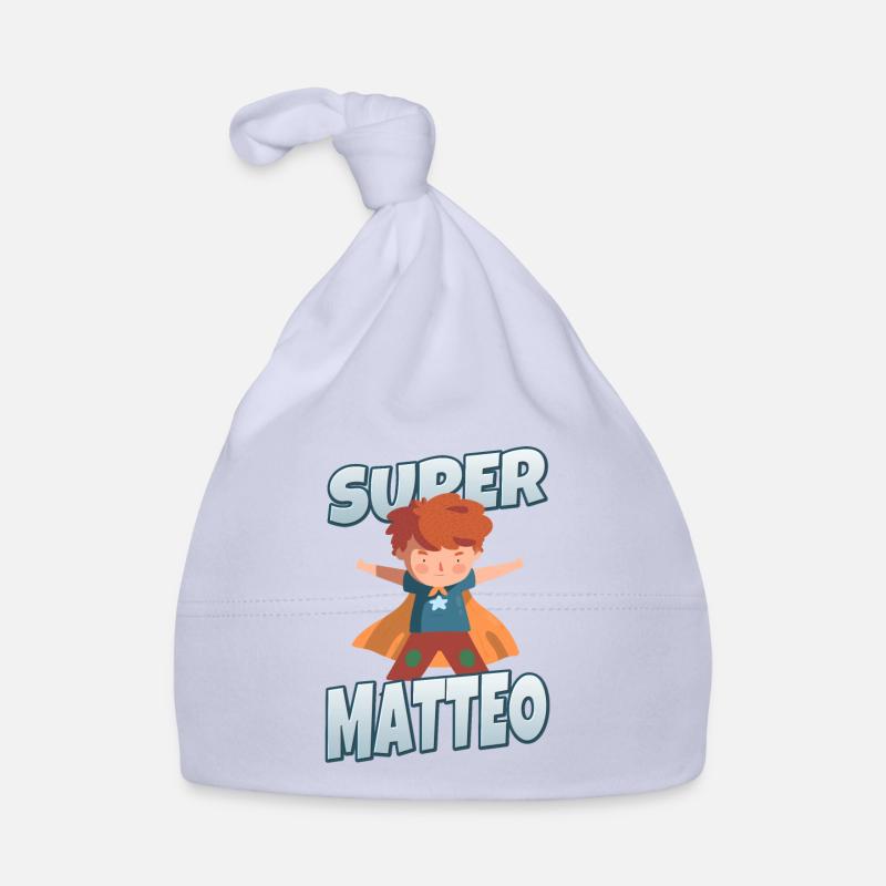 Super Matteo Superheld Superhelden Outfit Junge Baby Bio-Mütze