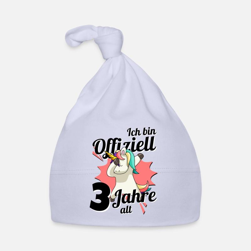 3. Geburtstag Dabbendes Einhorn Kindergeburtstag Baby Bio-Mütze
