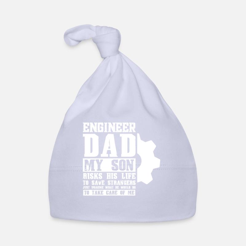 Engineer Father Son Engineer Father Family Organic Baby Cap