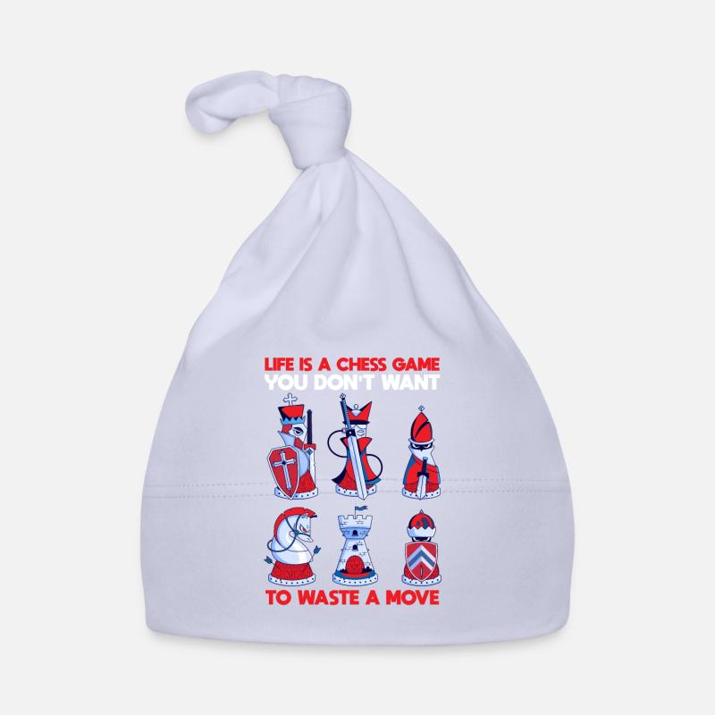 Chess Life Chess Game Doesn't Waste a Move Organic Baby Cap