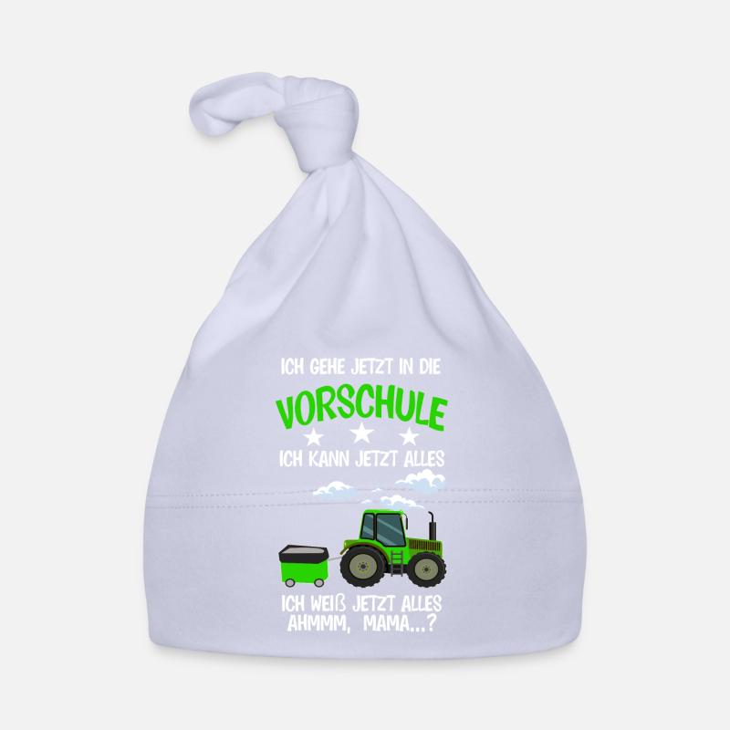 Vorschule Traktor Vorschüler Geschenk Baby Bio-Mütze