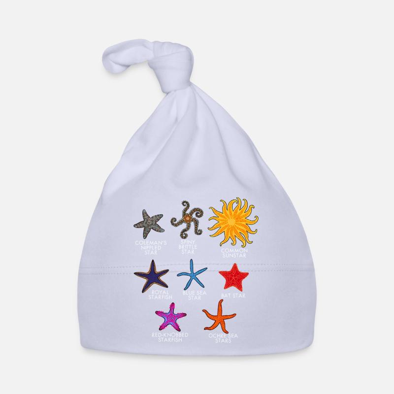 Seestern - Baby Bio-Mütze - Sky