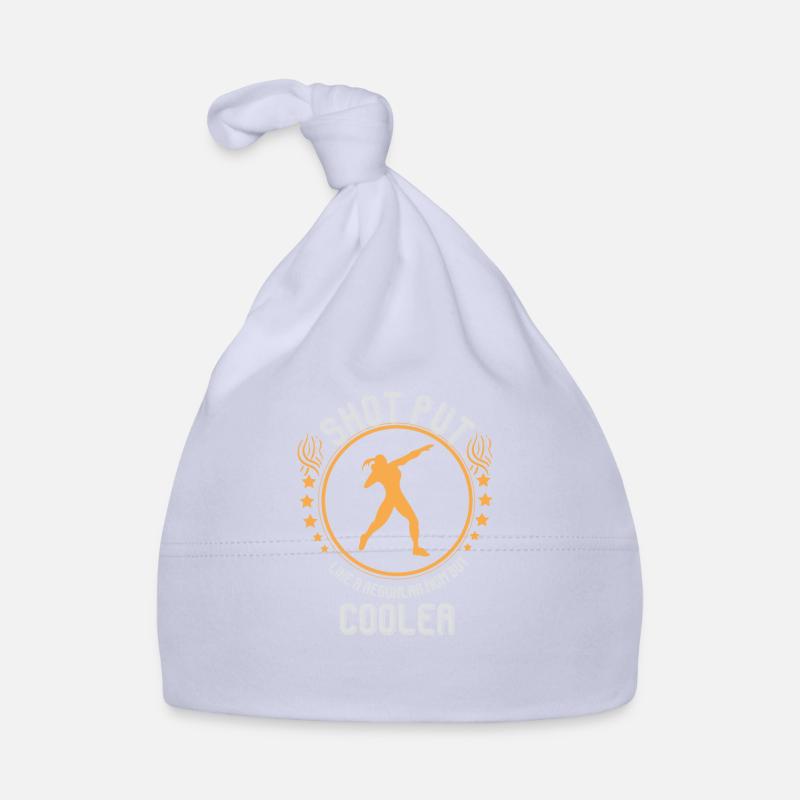 Lancer du poids I Athlétisme Discus Thrower Motif Bonnet bio Bébé