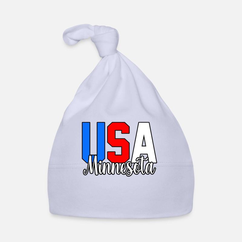 Usa minnesota gift Organic Baby Cap