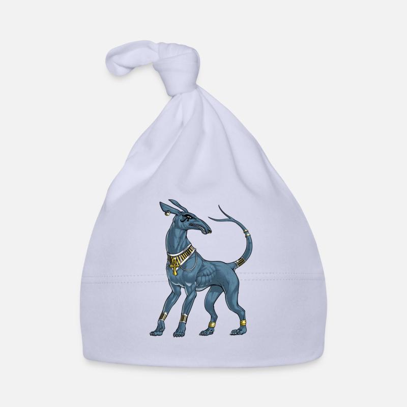 Ensemble de divinité de la mythologie égyptienne - Bonnet bio Bébé - ciel