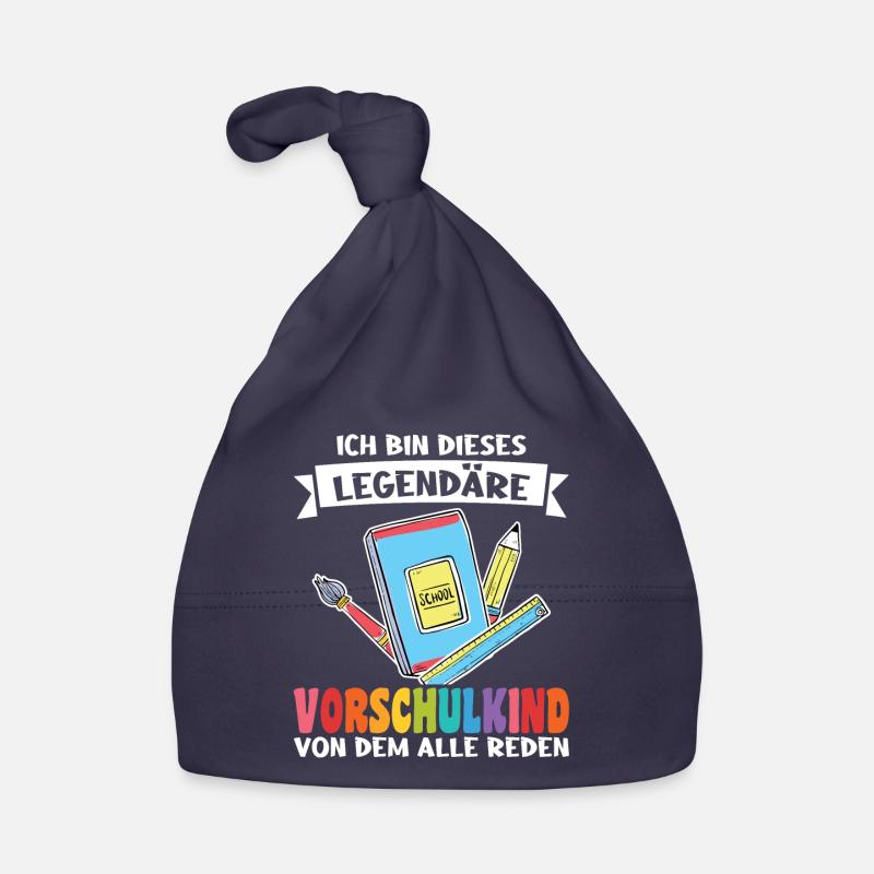 Vorschule Anfang Vorschulkind Geschenk Baby Bio-Mütze