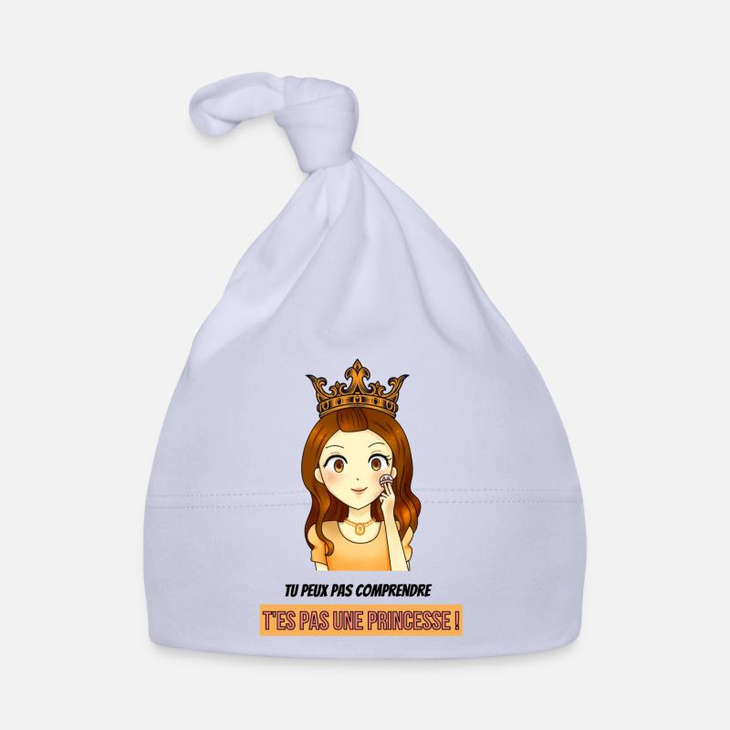 princesse : tu peux pas comprendre ! - Bonnet bio Bébé - ciel