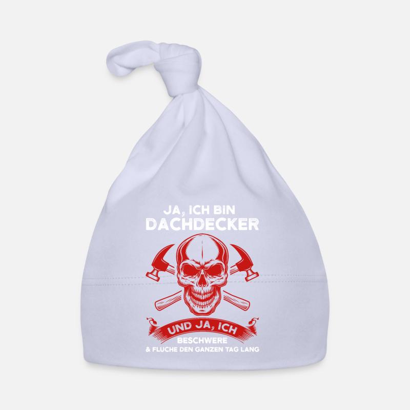 Dachdecker Beruf Dachdeckerei Geschenk Baby Bio-Mütze