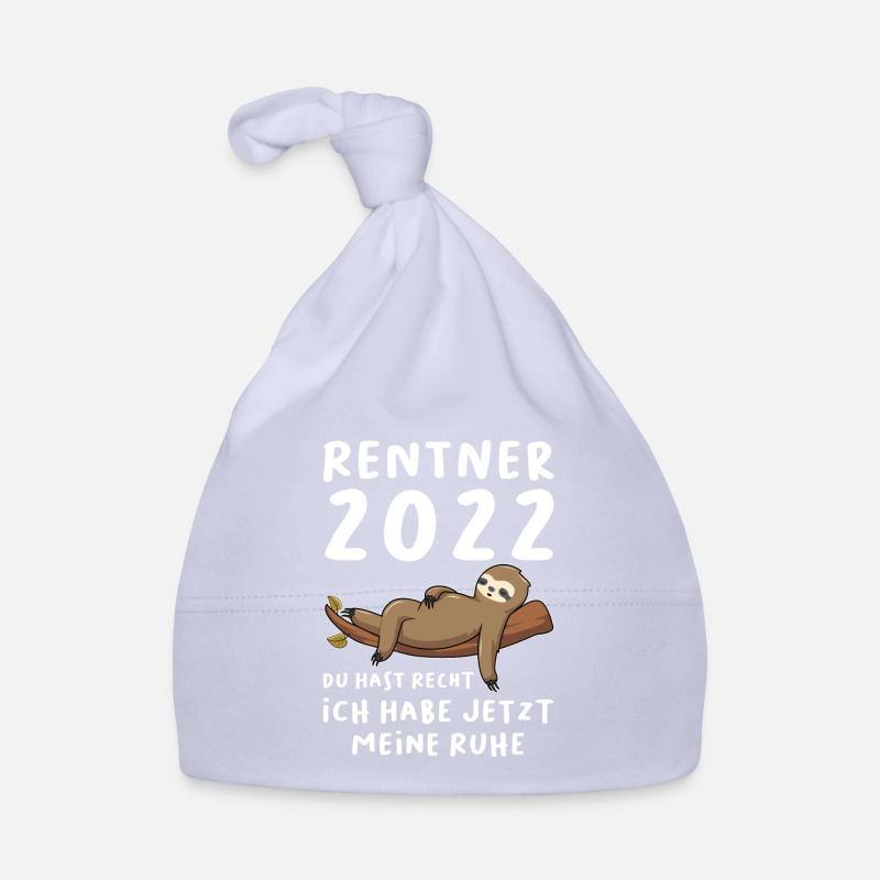 Rentner 2022 Faultier Ruhestand Geschenk Baby Bio-Mütze